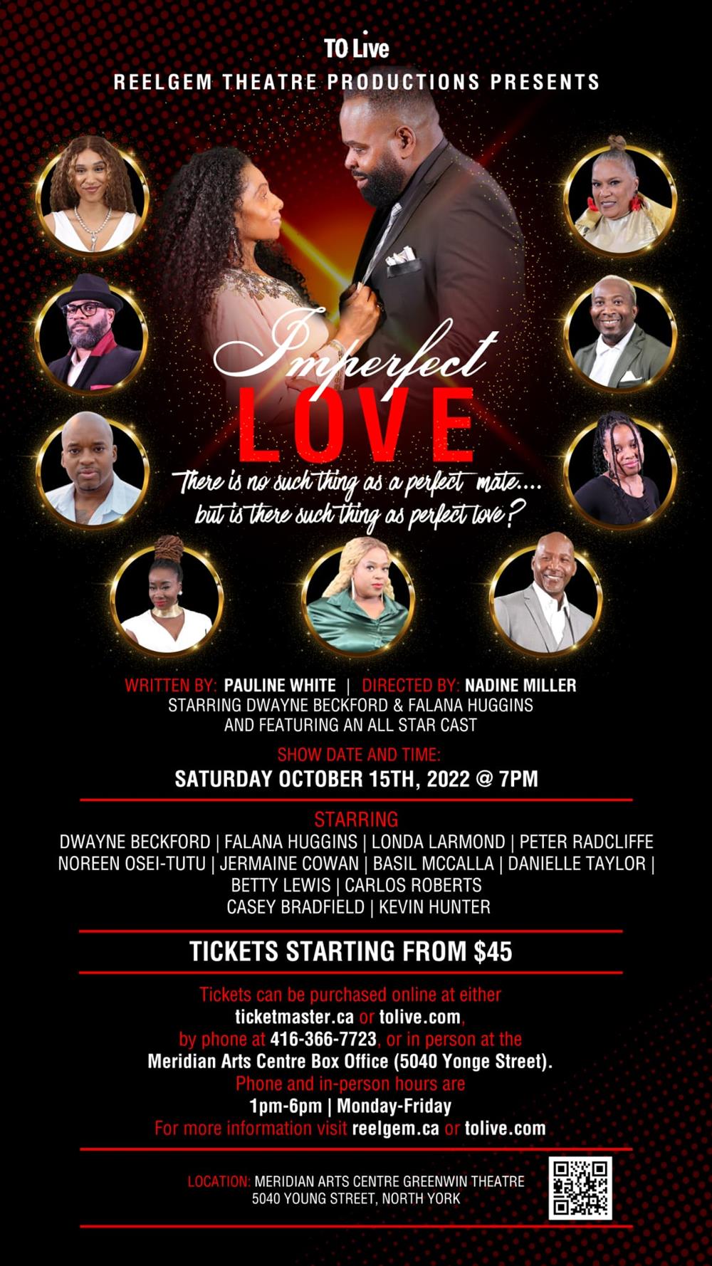 Imperfect Love: Saturday October 15th, 2022 at 7pm